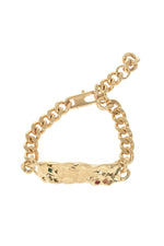 Golden Logo Chain Bracelet 1