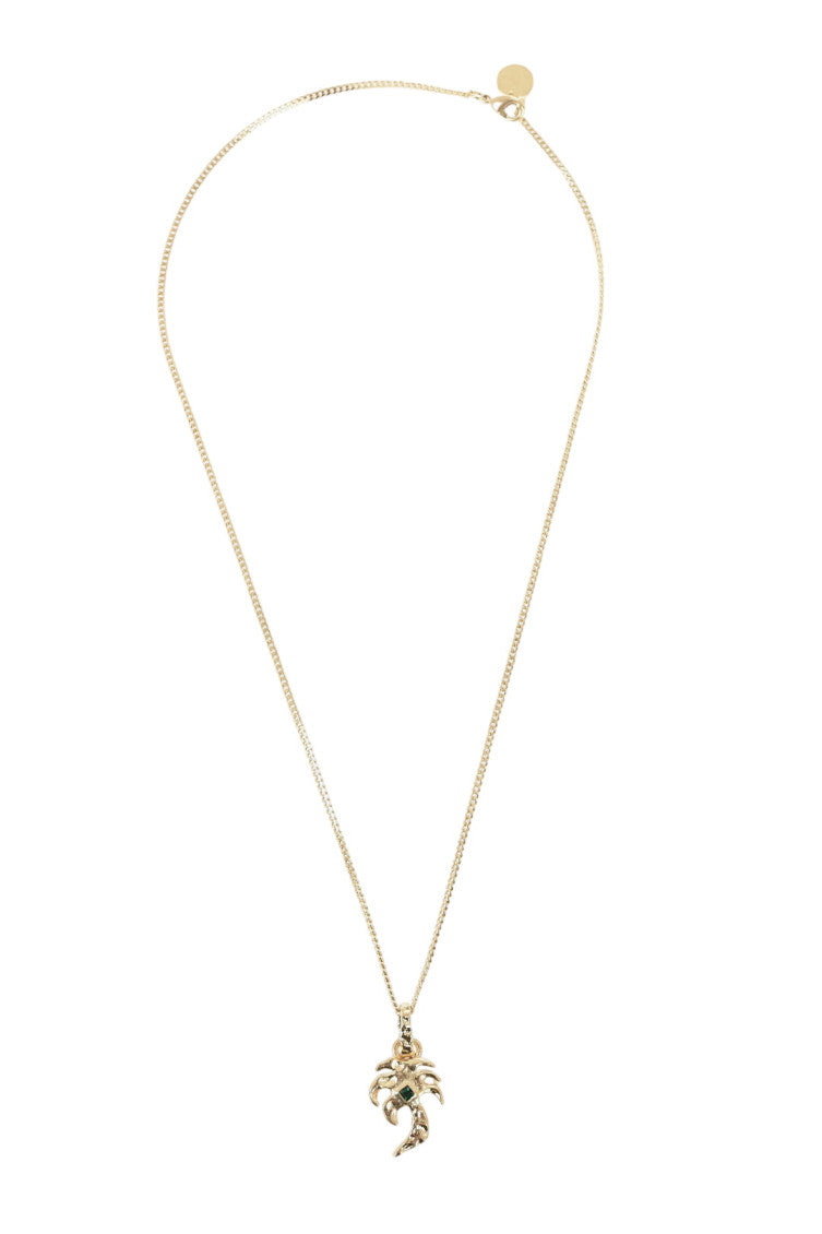 Golden Logo Pendant Necklace 1