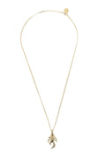 Golden Logo Pendant Necklace 1