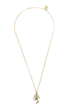 Golden Logo Pendant Necklace 1