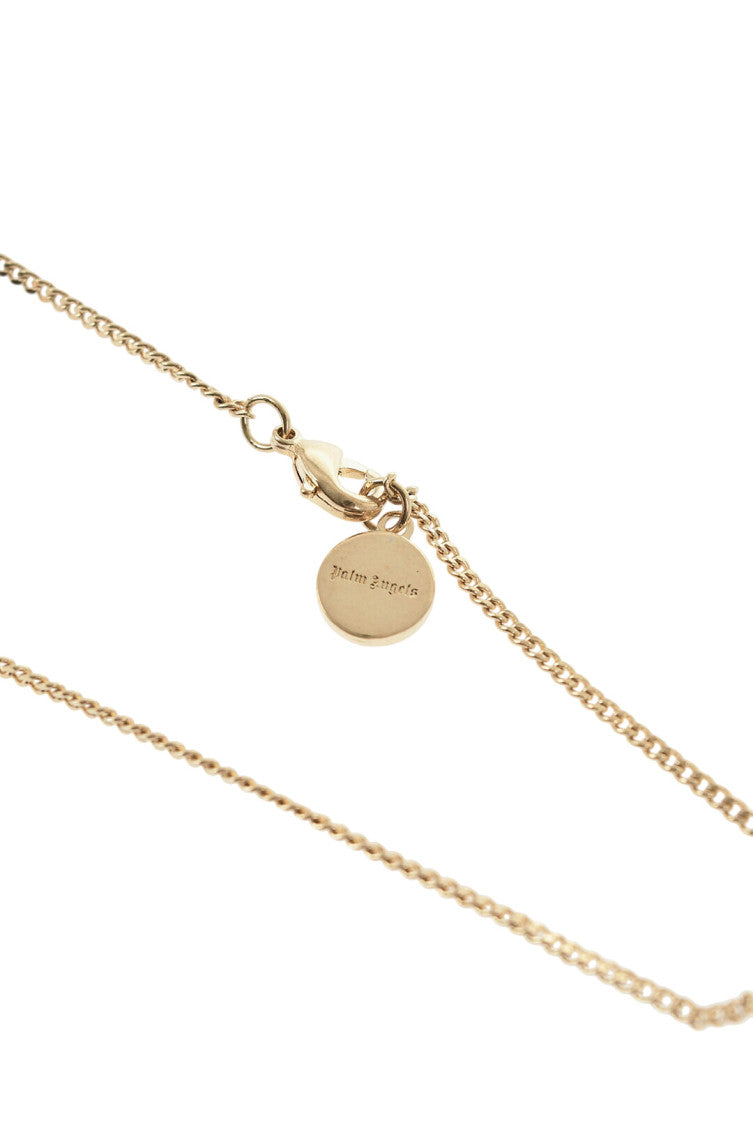 Golden Logo Pendant Necklace 3