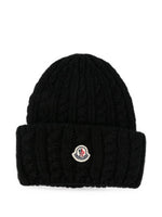 Black Knitted Beanie Cap 1