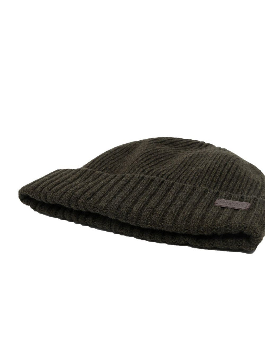 Dark Green Knitted Beanie Cap 2