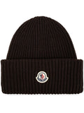 Dark Brown Logo Beanie Cap 1