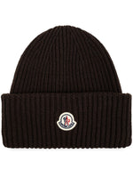 Dark Brown Logo Beanie Cap 1