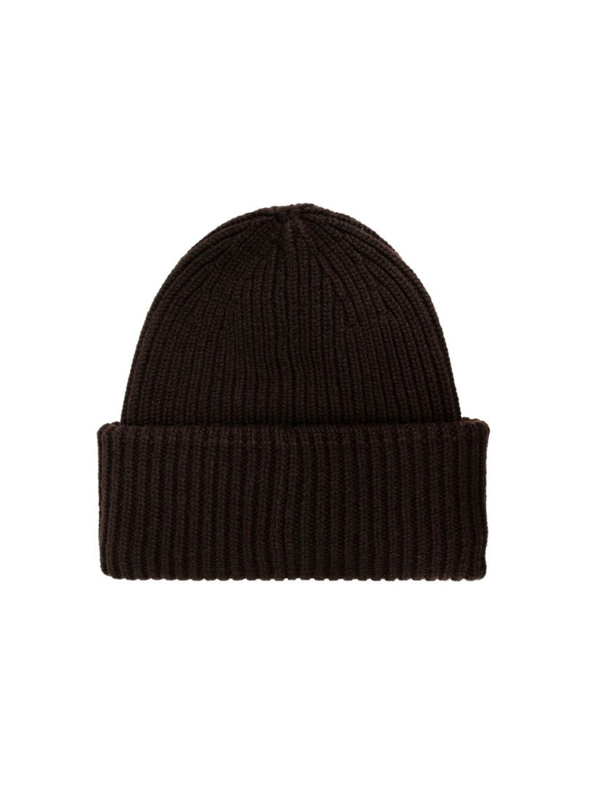 Dark Brown Logo Beanie Cap 2