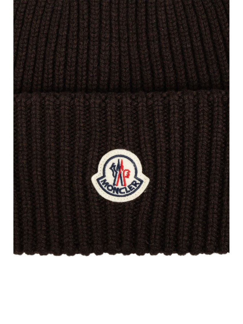 Dark Brown Logo Beanie Cap 3
