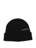 Black Logo Beanie Cap 1