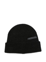 Black Logo Beanie Cap 1