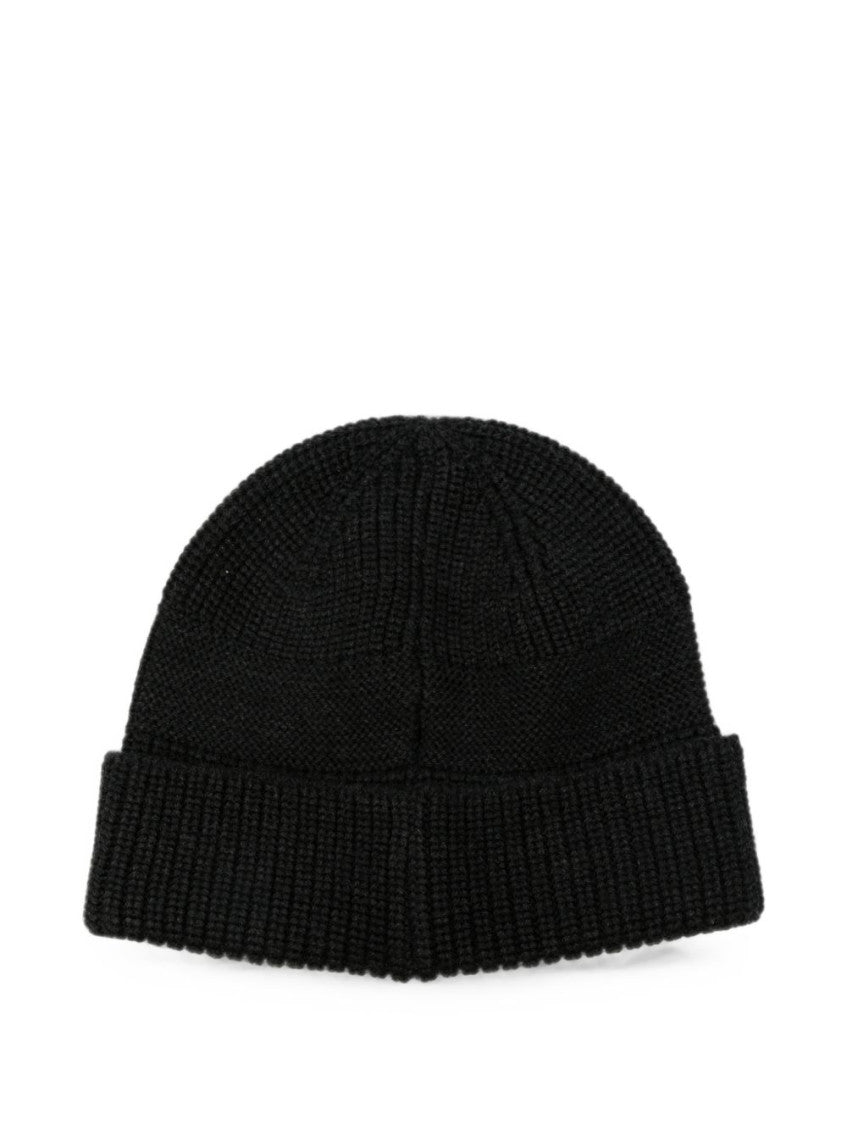 Black Logo Beanie Cap 2