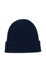 Dark Blue Knitted Beanie Cap 1