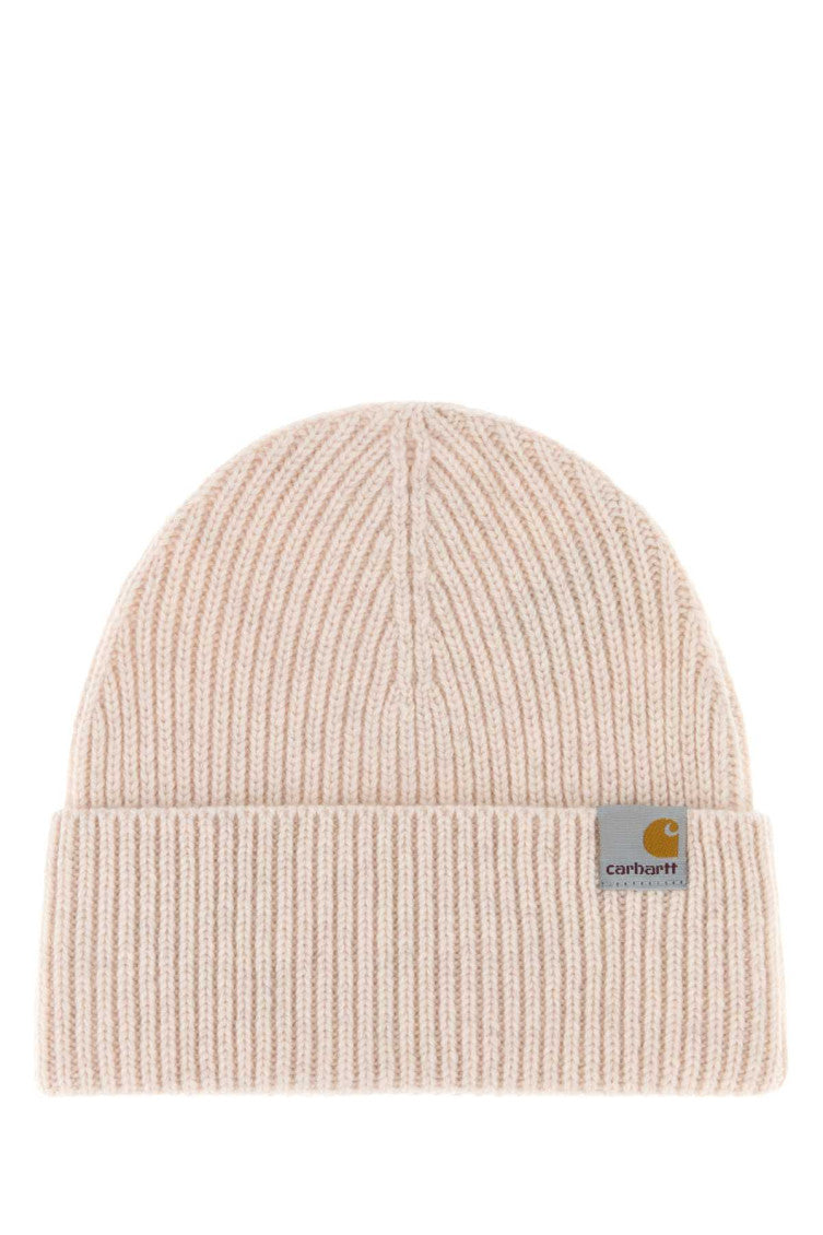 Beige Knitted Beanie Cap 1