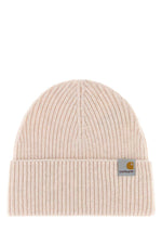 Beige Knitted Beanie Cap 1