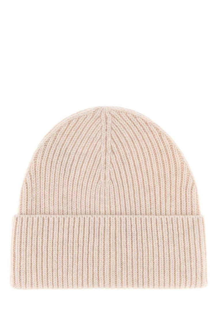 Beige Knitted Beanie Cap 2