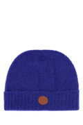 Royal Blue Fluffy Solid  Beanie Cap 1