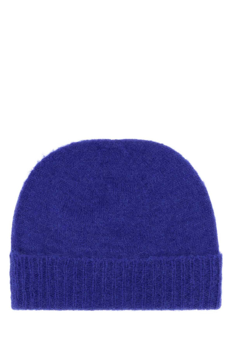 Royal Blue Fluffy Solid  Beanie Cap 2