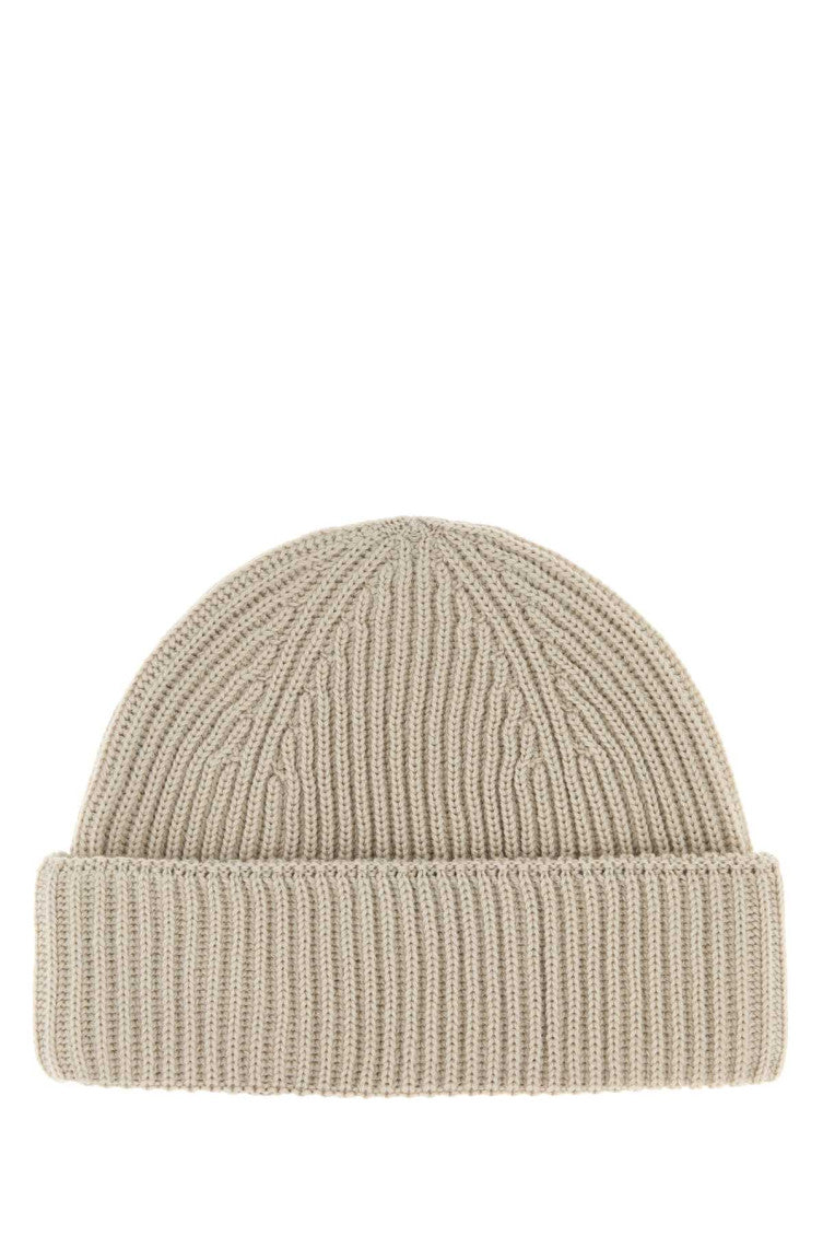 Beige Logo Beanie Cap 2