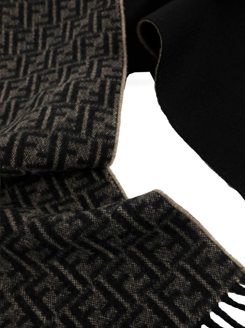 Brown FF Logo Scarf 2