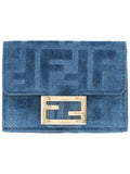 Blue Logo Trifold Wallet 1