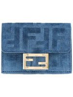 Blue Logo Trifold Wallet 1