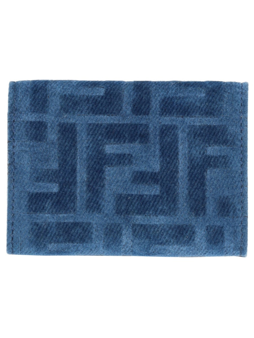 Blue Logo Trifold Wallet 2