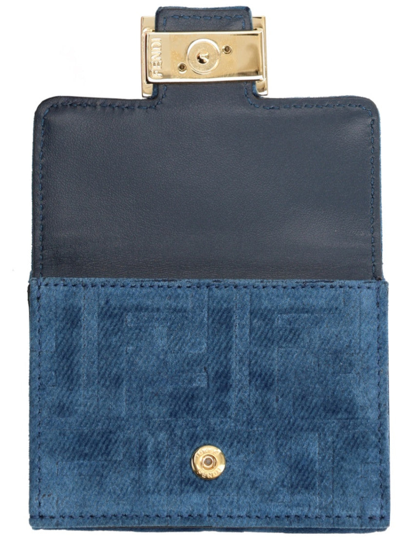 Blue Logo Trifold Wallet 3
