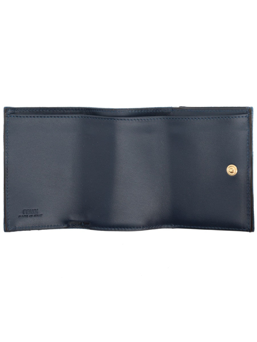 Blue Logo Trifold Wallet 4
