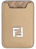 Beige FF Logo Card Holder 1