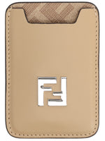 Beige FF Logo Card Holder 1