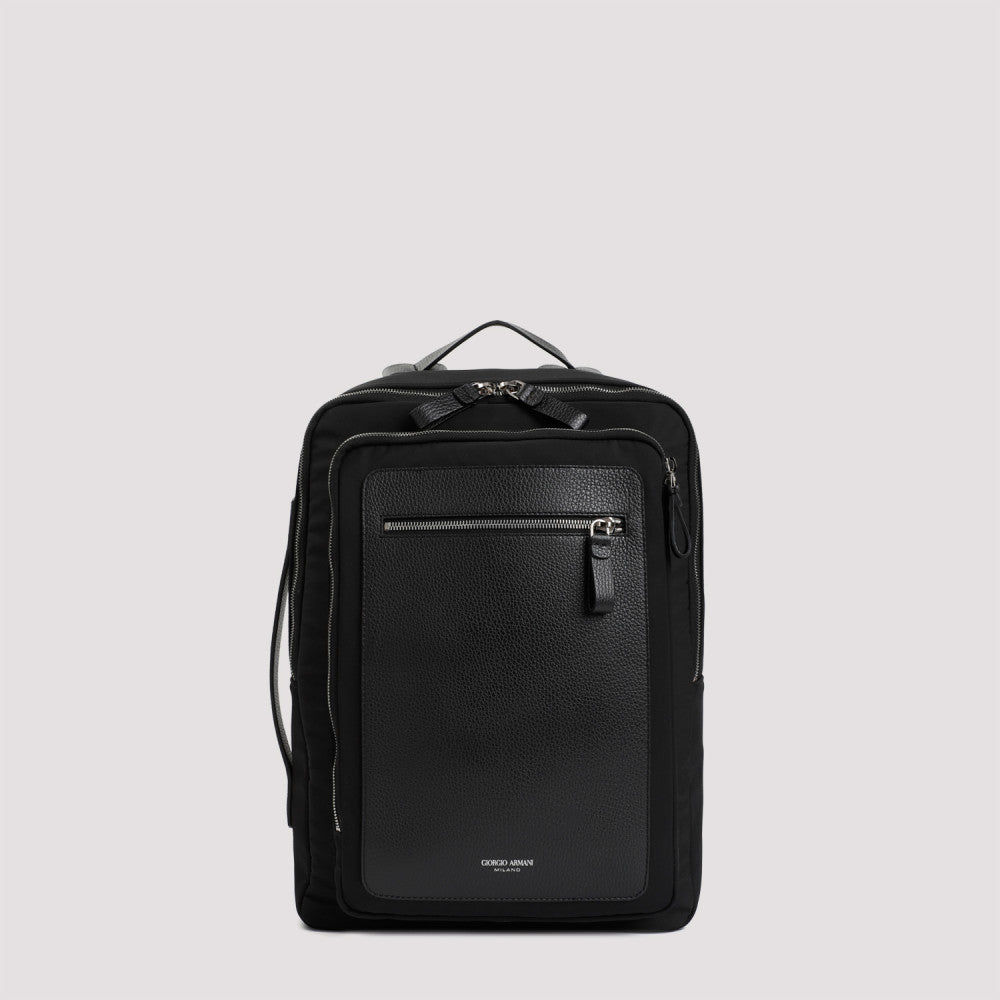 Black Logo Backpack 2