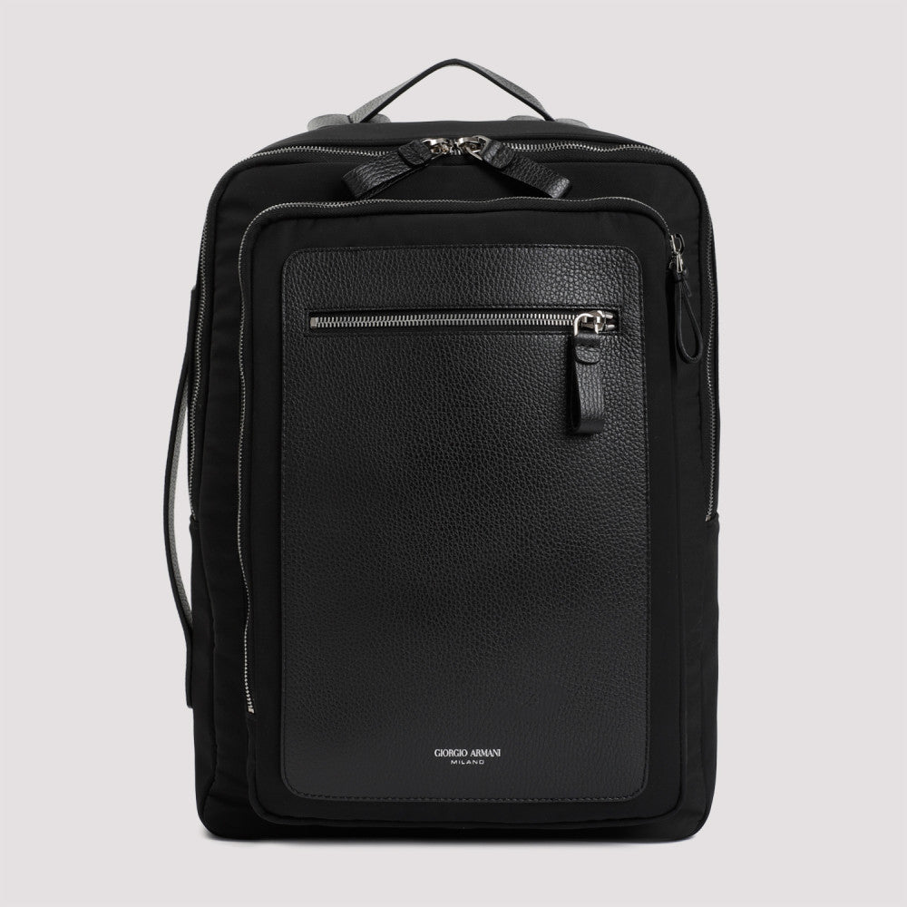 Black Logo Backpack 3