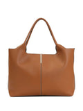 Brown Leather Medium Tote 1