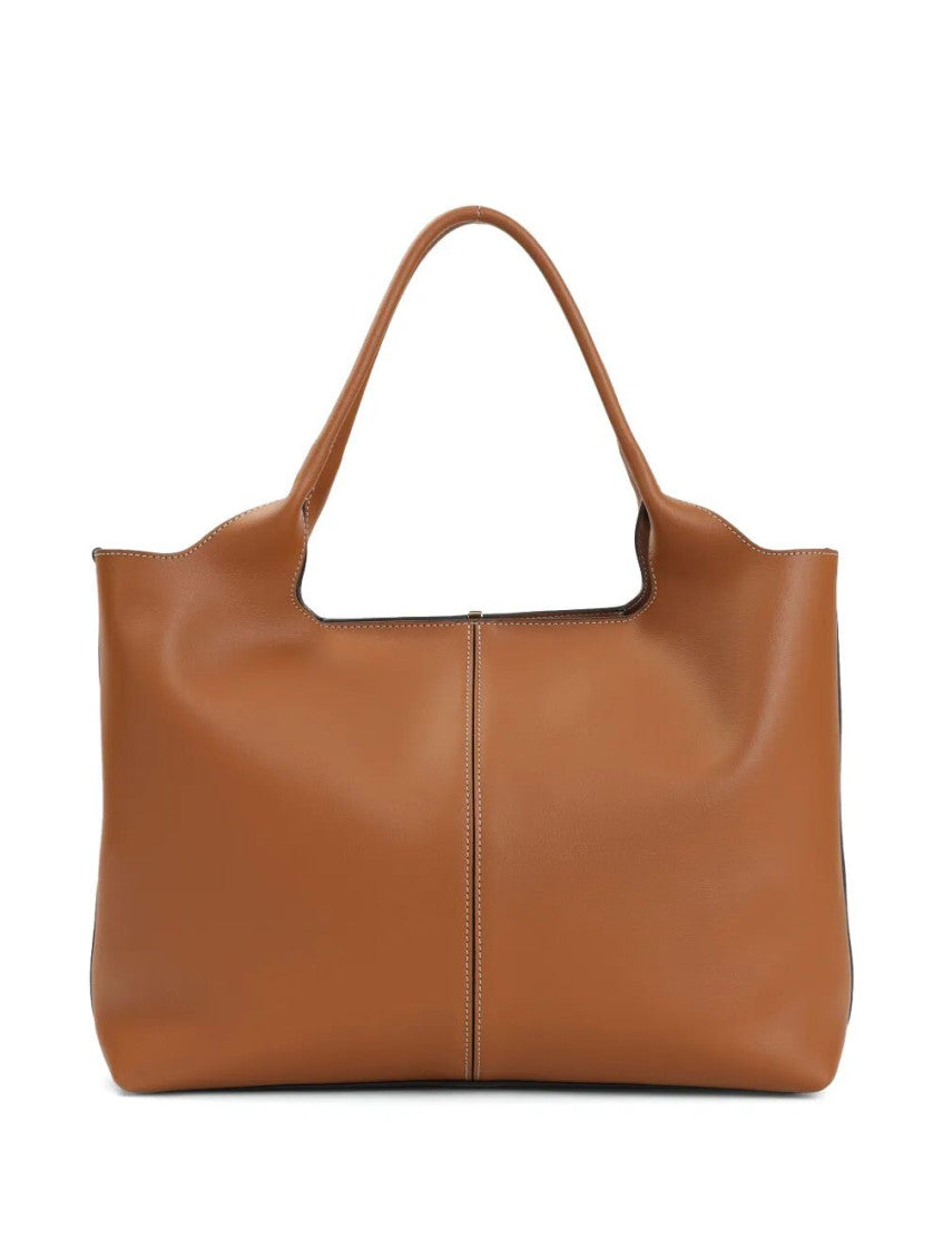 Brown Leather Medium Tote 3