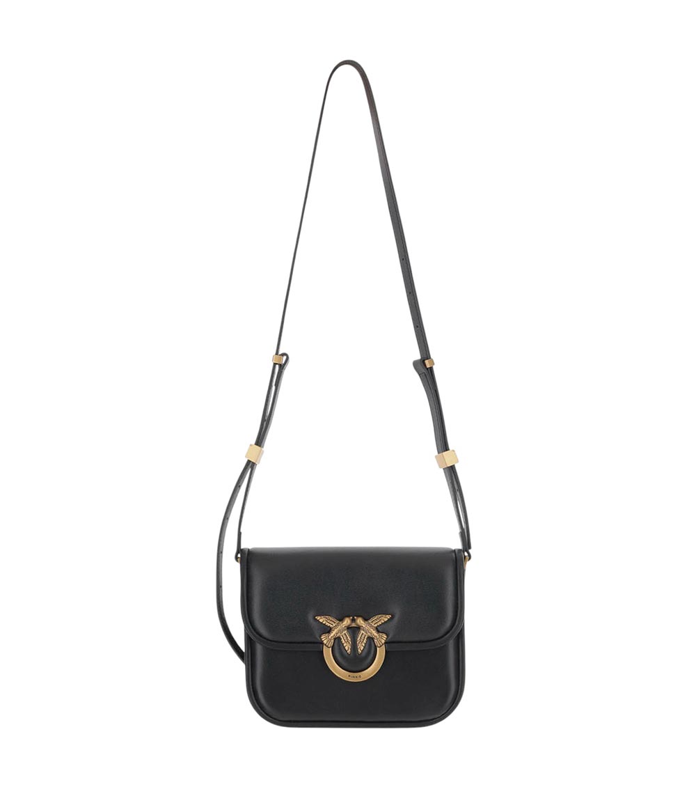 Black Logo Crossbody Bag 1