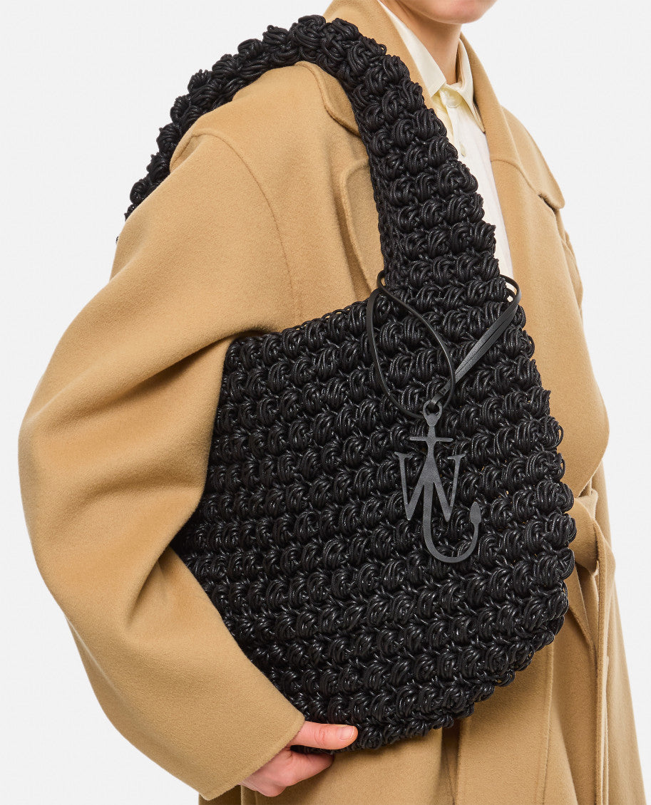Black large Popcorn hobo bag 2