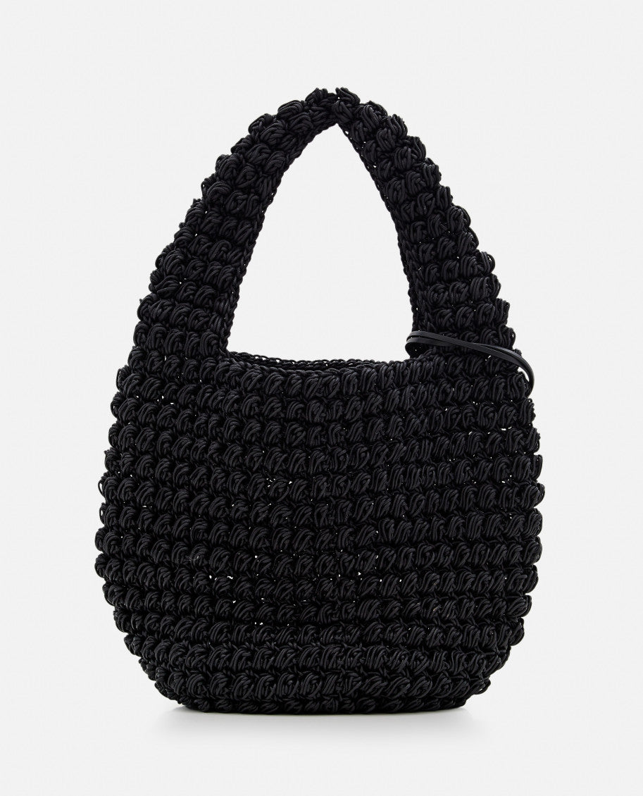Black large Popcorn hobo bag 5