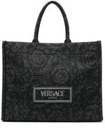 Black Barocco Athena Tote Bag 1