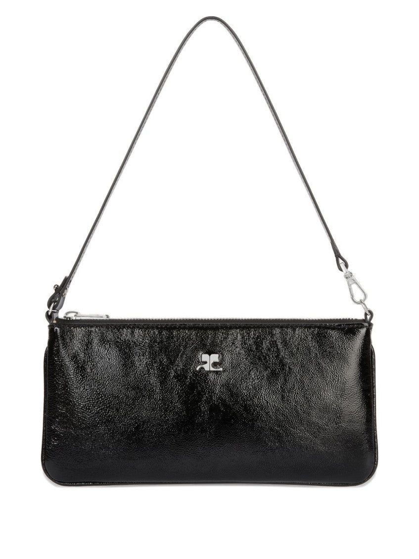 Black Naplack Small Shoulder Bag 1