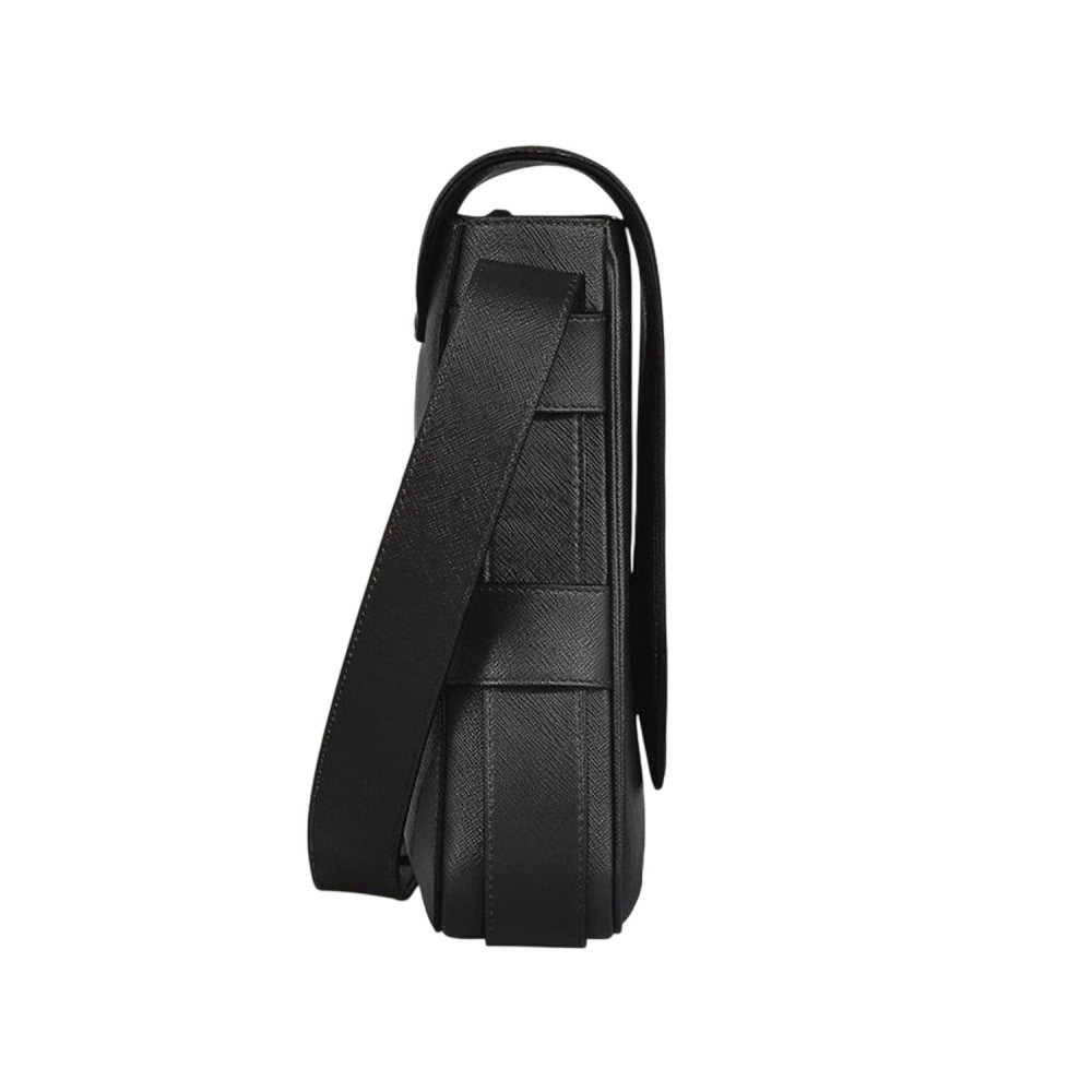 Black Logo Large Messenger Bag 3
