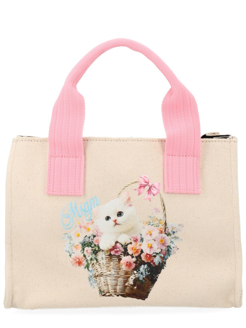 Beige Borsa Top Zip Small Tote 1