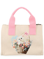 Beige Borsa Top Zip Small Tote 1