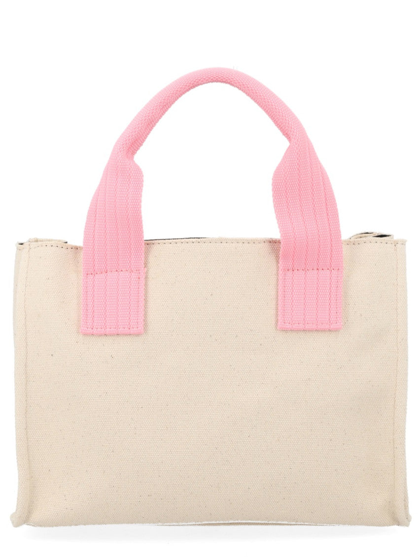 Beige Borsa Top Zip Small Tote 3