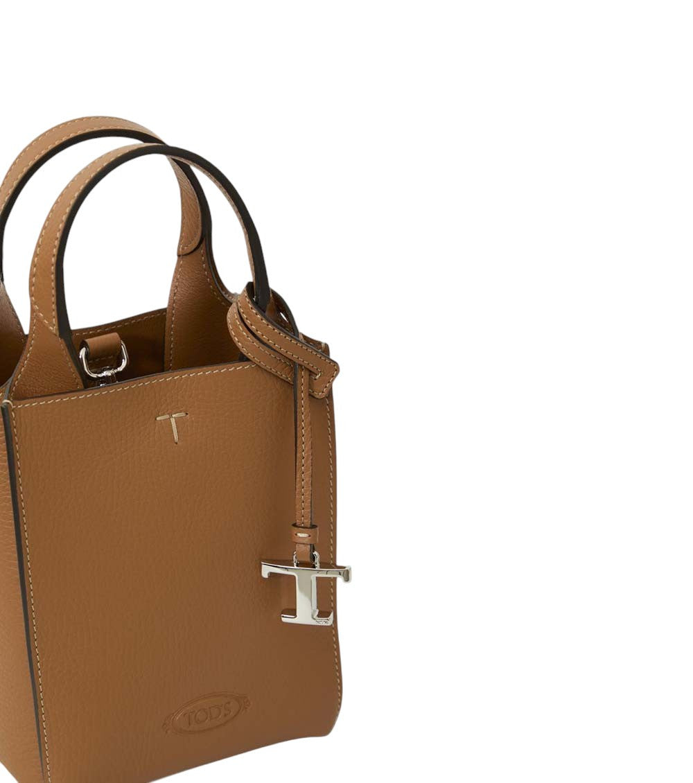 Brown T Timeless Mini Crossbody Bag 3