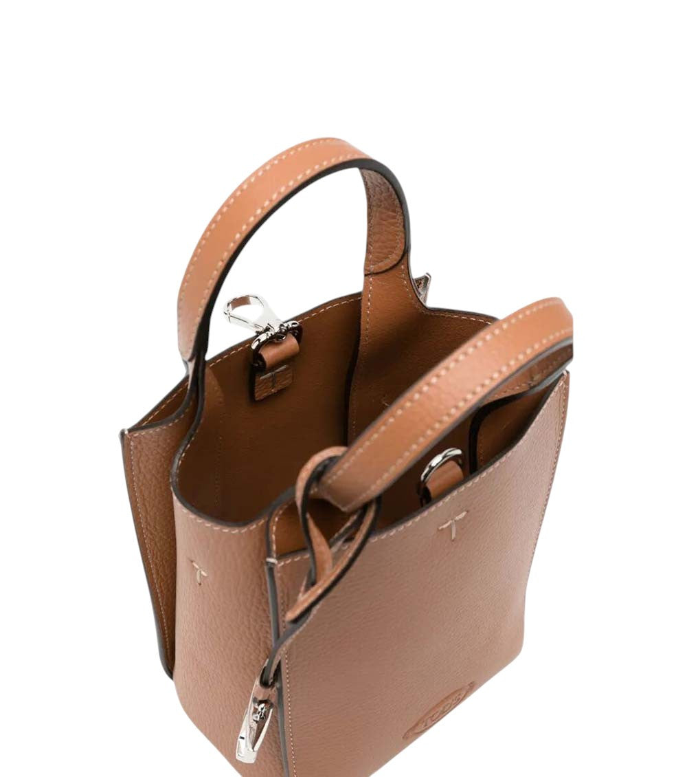 Brown T Timeless Mini Crossbody Bag 5