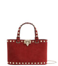 Red Rockstud Mini Satchel 1