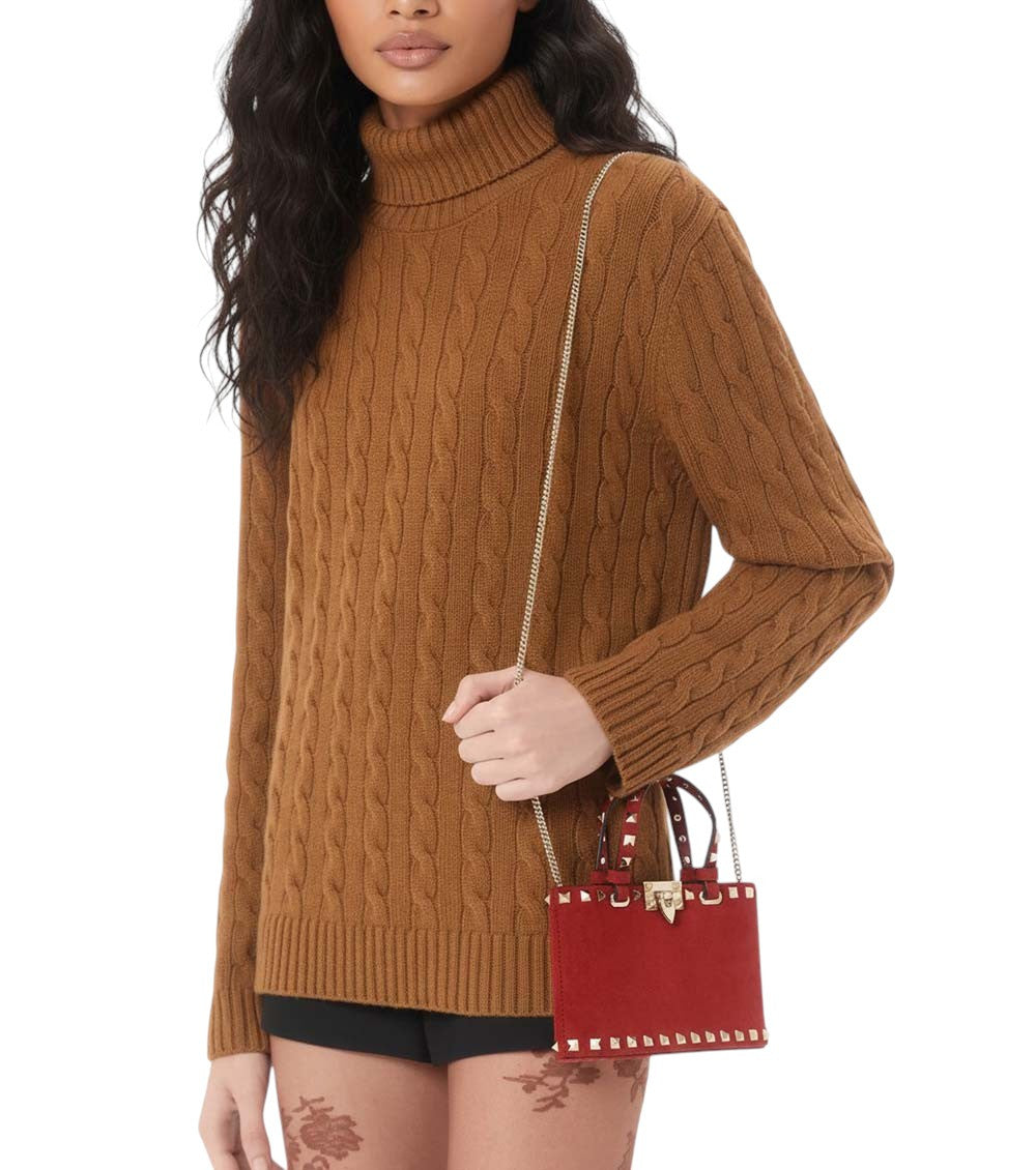 Red Rockstud Mini Satchel 5