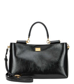 Black Vittoria Medium Satchel 1