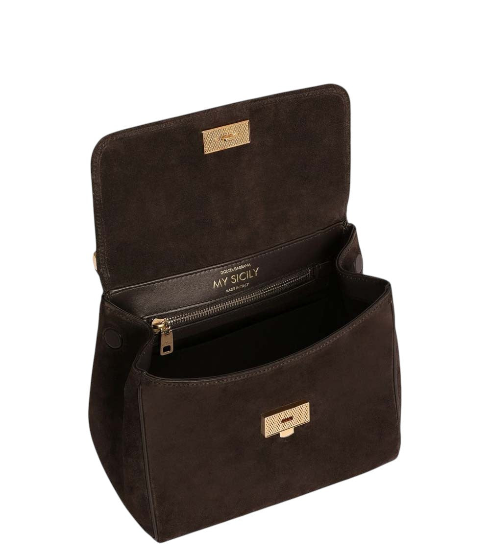 Dark Brown Sicily Small Satchel 4