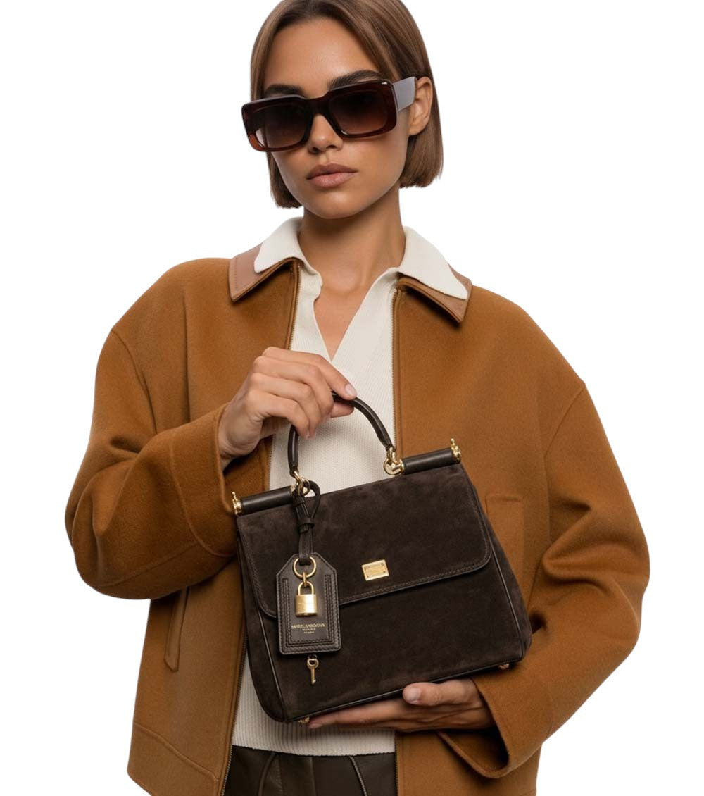 Dark Brown Sicily Small Satchel 5