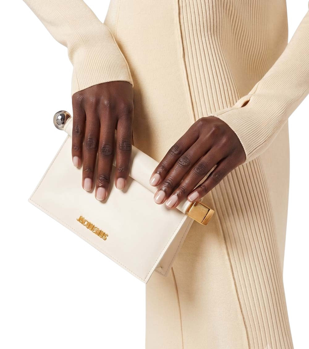 Light Ivory Rond Carre Clutch 4